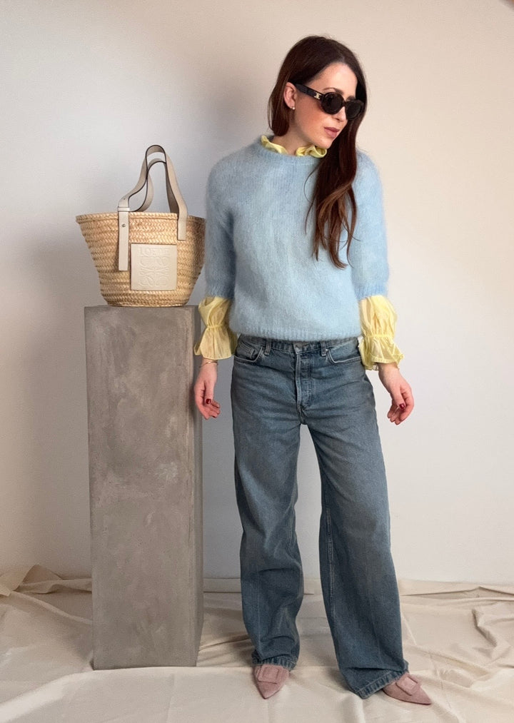 Mohair Shirt - Hellblau