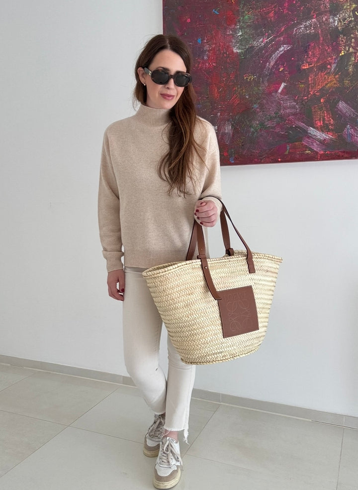 Pullover 100% Wolle - Beige