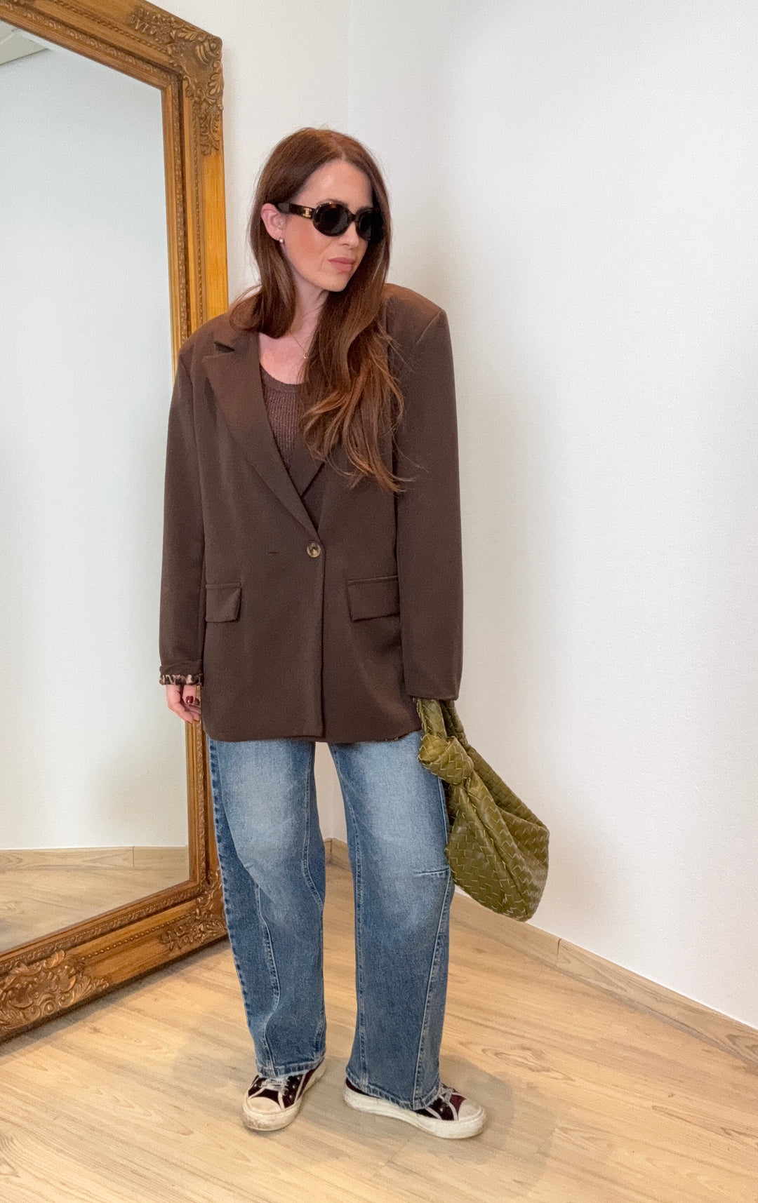 Oversize Blazer - Braun