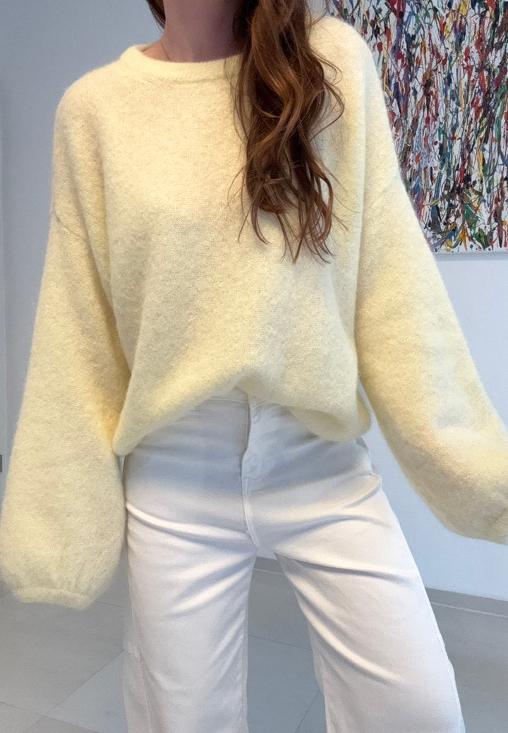 Barrel-Jeans - Weiß