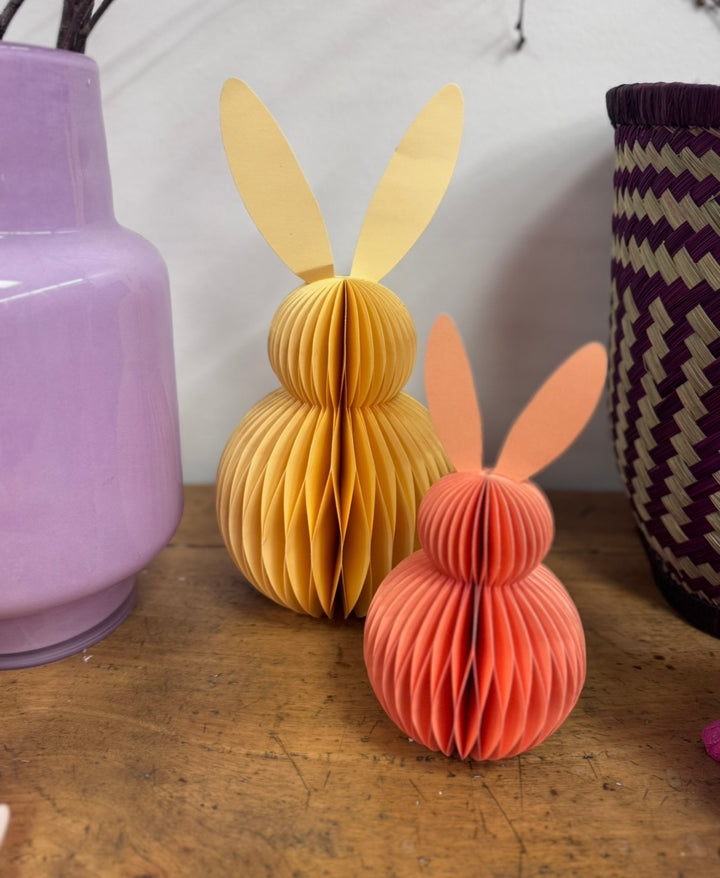 Hase aus Papier - Gelb