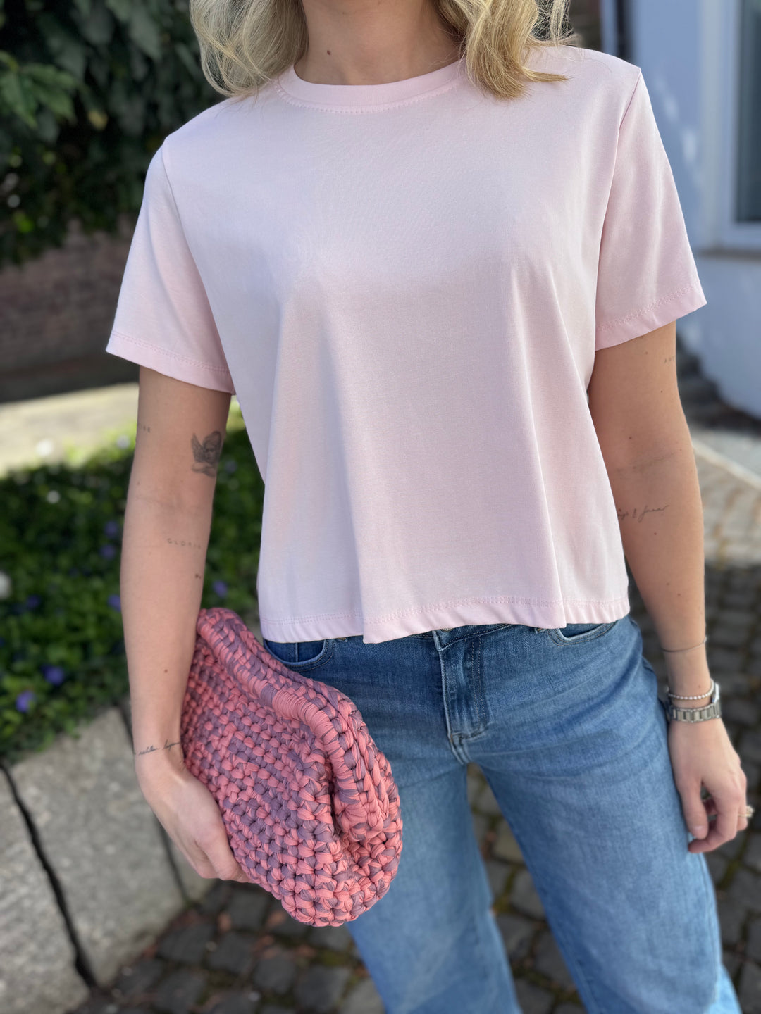 Basic-Shirt - Rosa