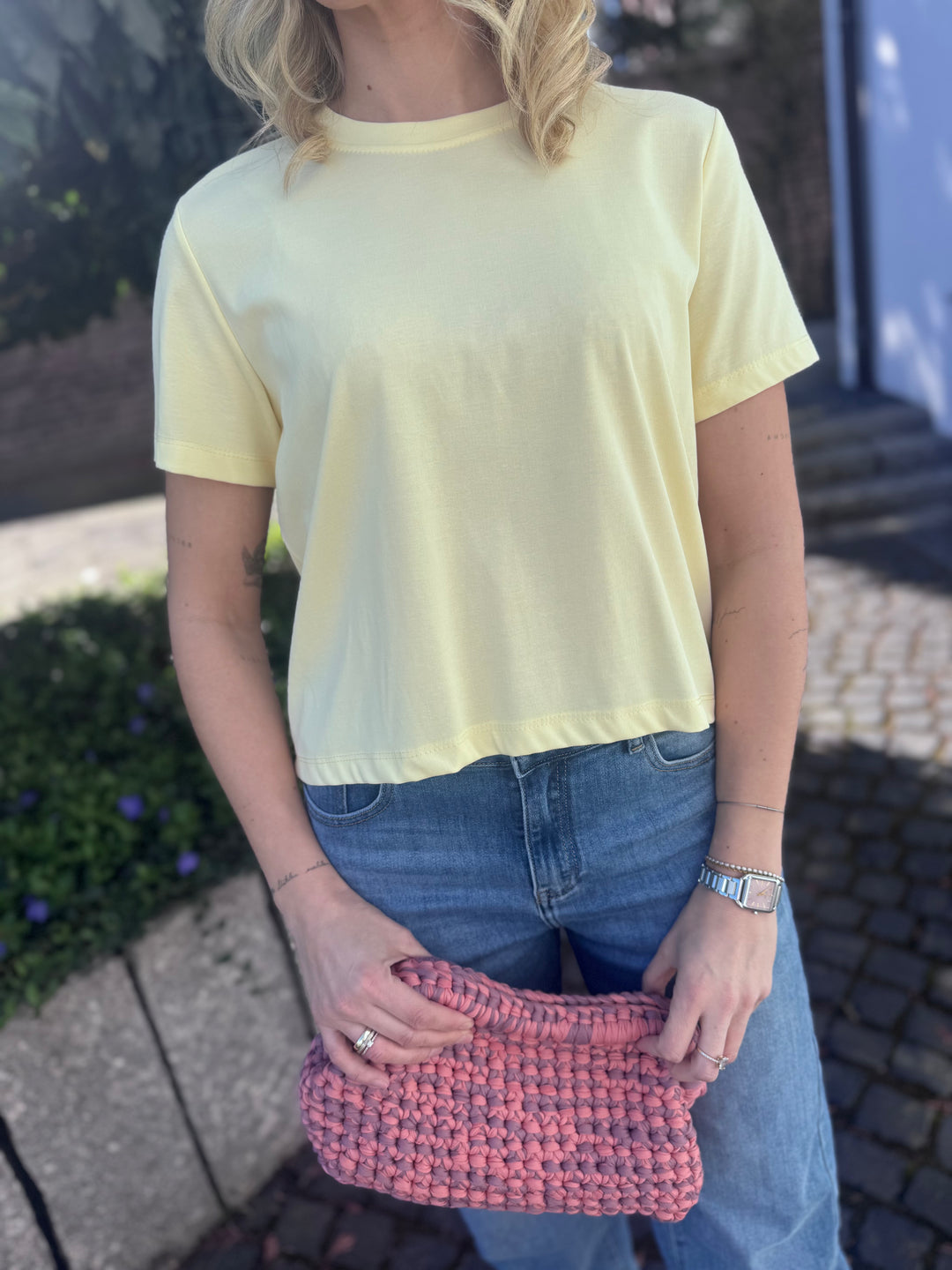 Basic-Shirt - Gelb