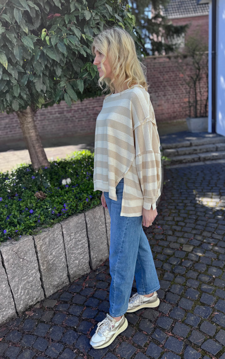 Shirt aus Baumwolle - Beige
