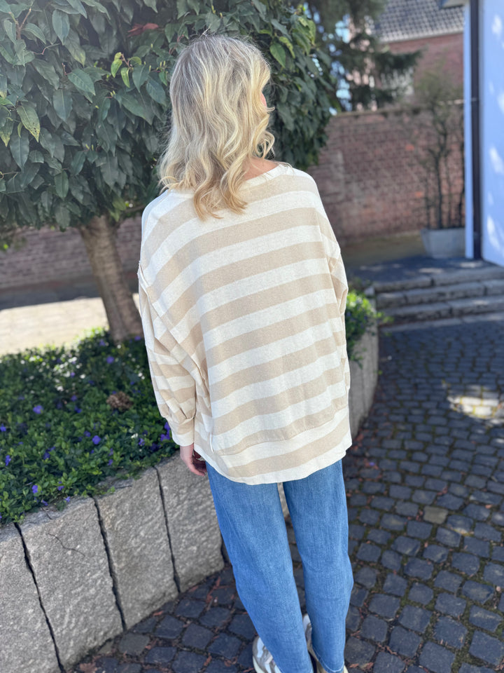 Shirt aus Baumwolle - Beige