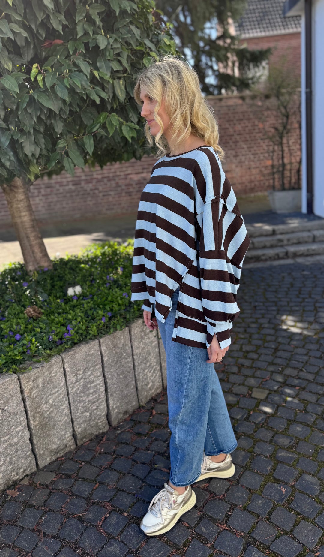 Shirt aus Baumwolle - Hellblau