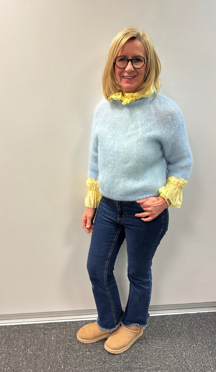 Verspielte Bluse - Gelb