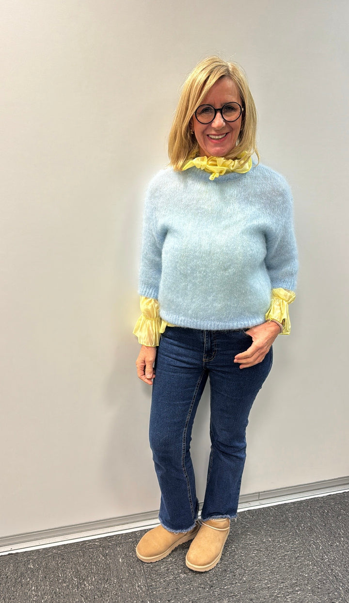 Verspielte Bluse - Gelb