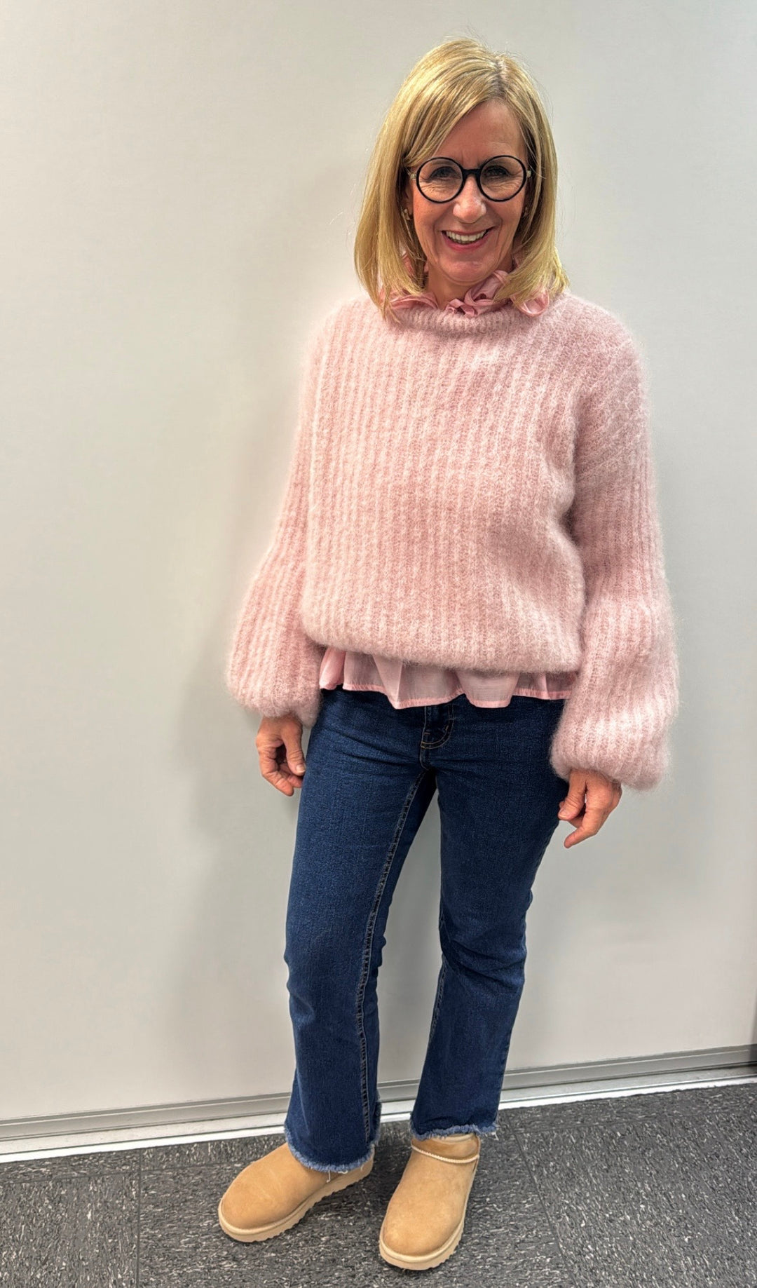 Limited Mohiar-Pullover - Rosa