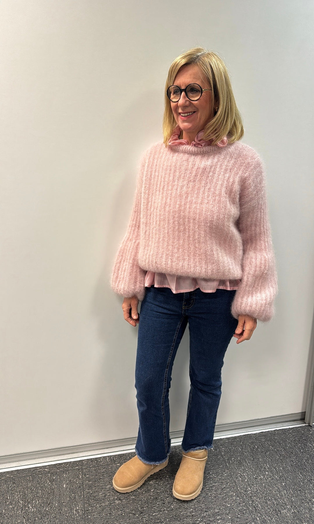 Limited Mohiar-Pullover - Rosa