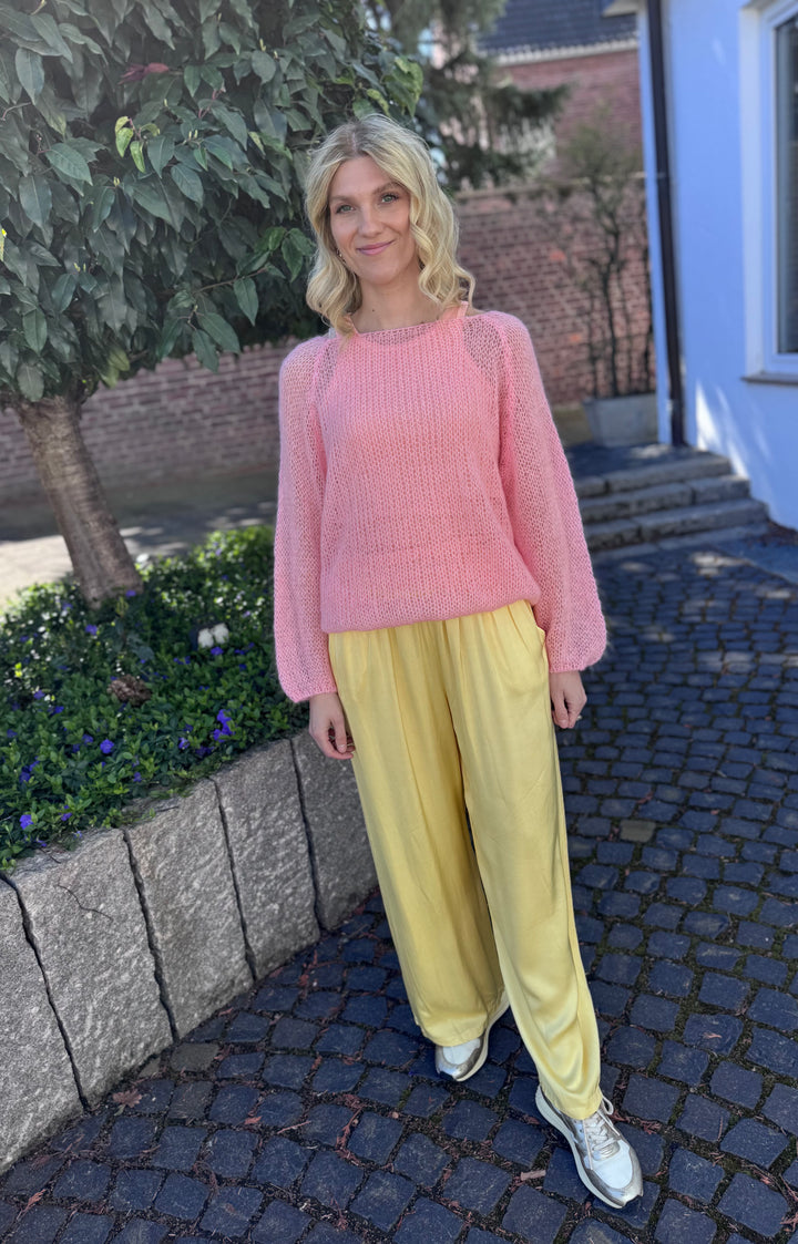 Grobstrickpullover - Rosa (langarm)