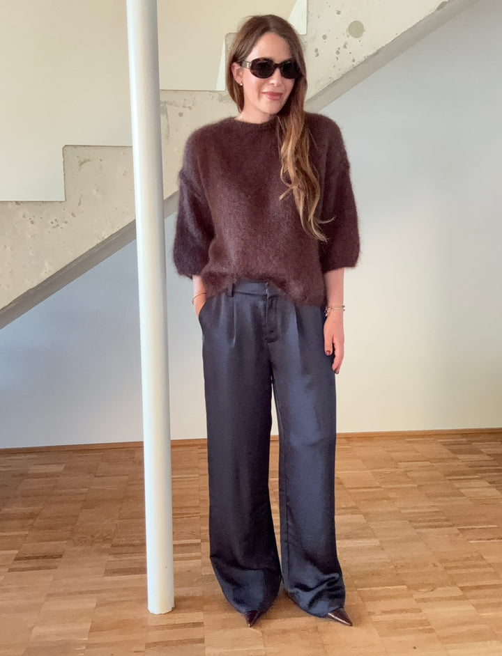Mohair-Shirt - Braun