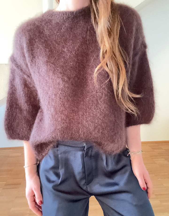 Mohair-Shirt - Braun