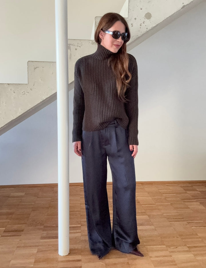 Satinhose - Navy