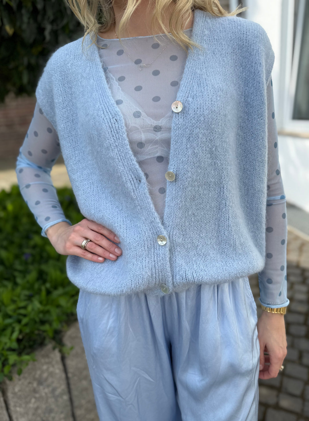 Mesh Shirt - Hellblau
