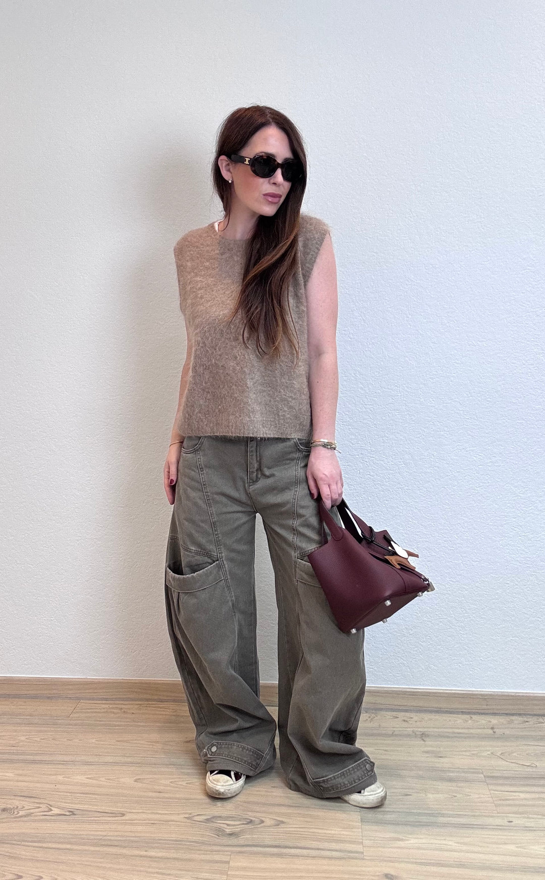 Pullunder aus Wolle - Beige
