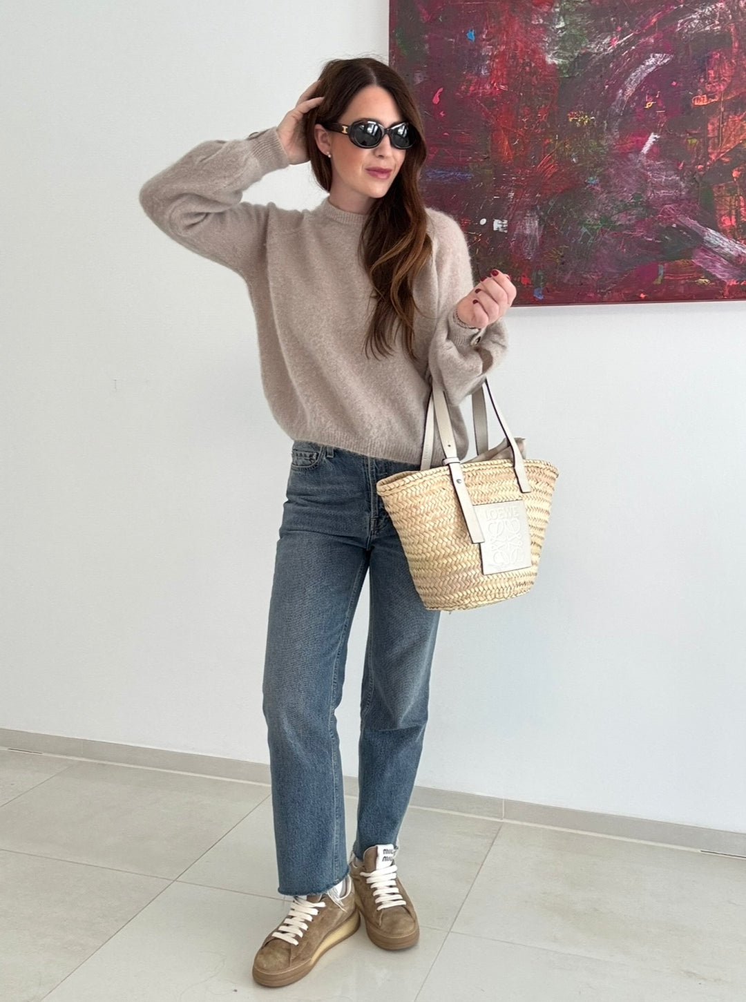 Klassischer Pullover - Beige