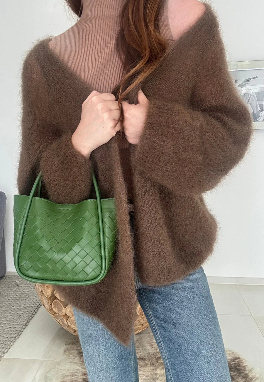 Mohair Cardigan - Schoko