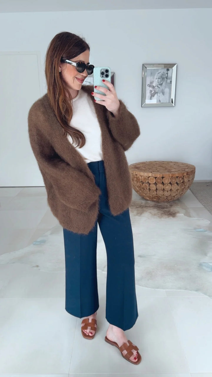 Mohair Cardigan - Schoko