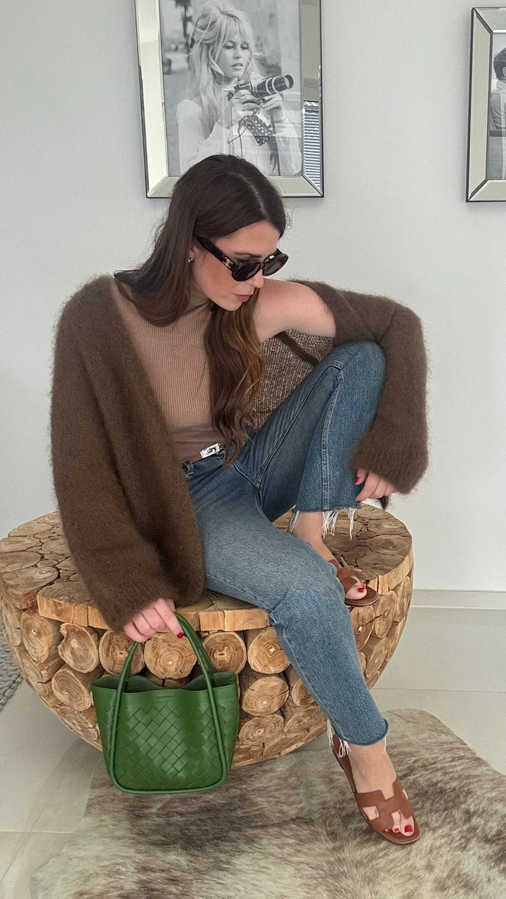 Mohair Cardigan - Schoko