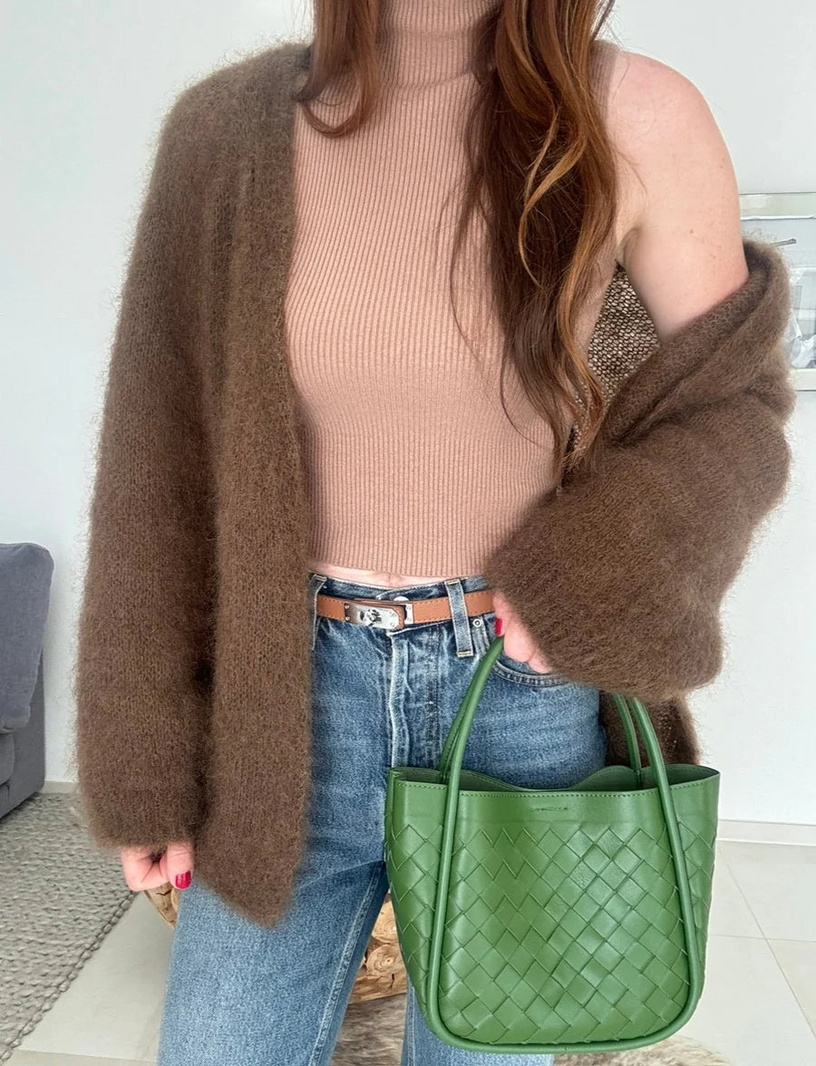 Mohair Cardigan - Schoko