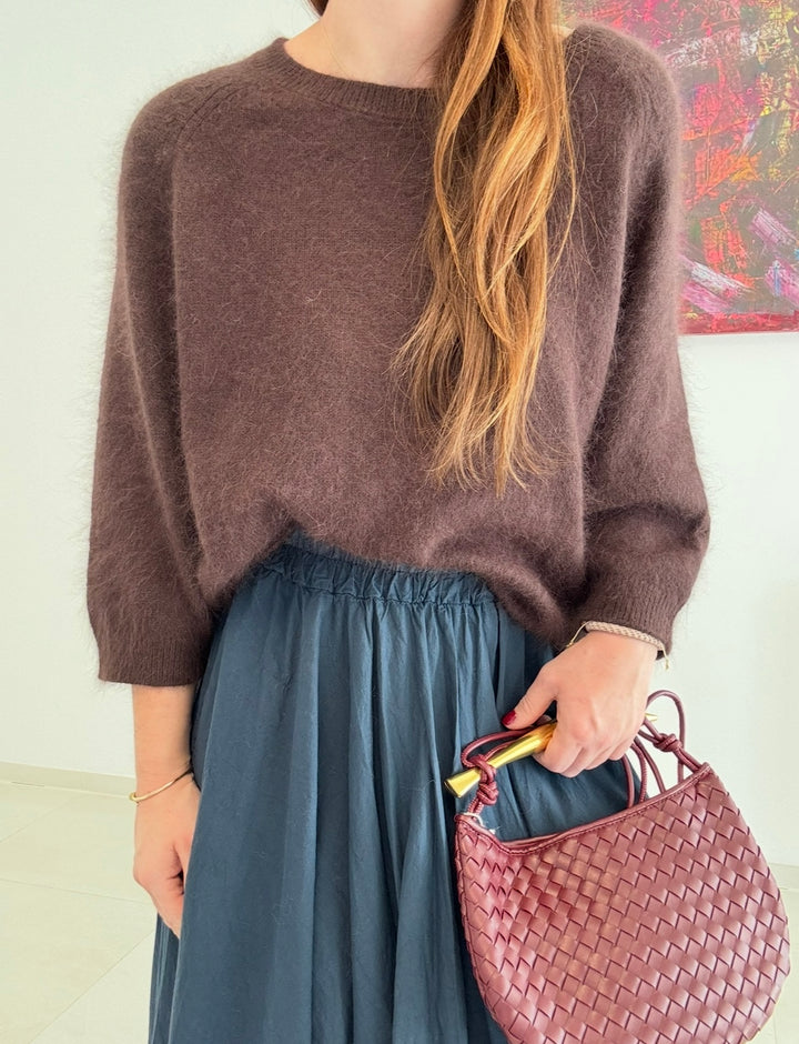 Angora-Shirt - Braun