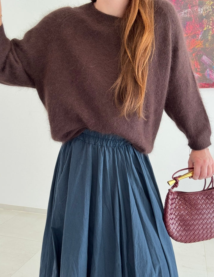 Angora-Shirt - Braun