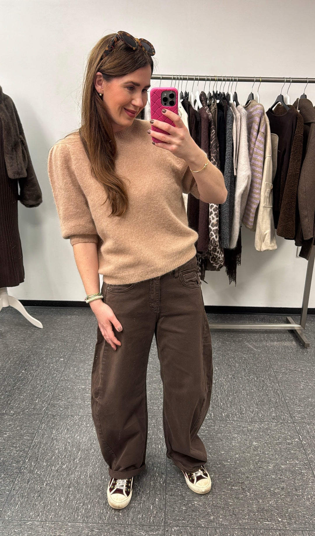 Baby-Alpaka-Shirt - Camel