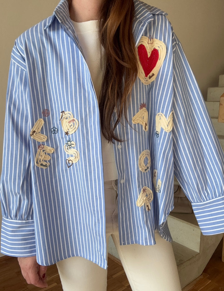 Bluse mit Print