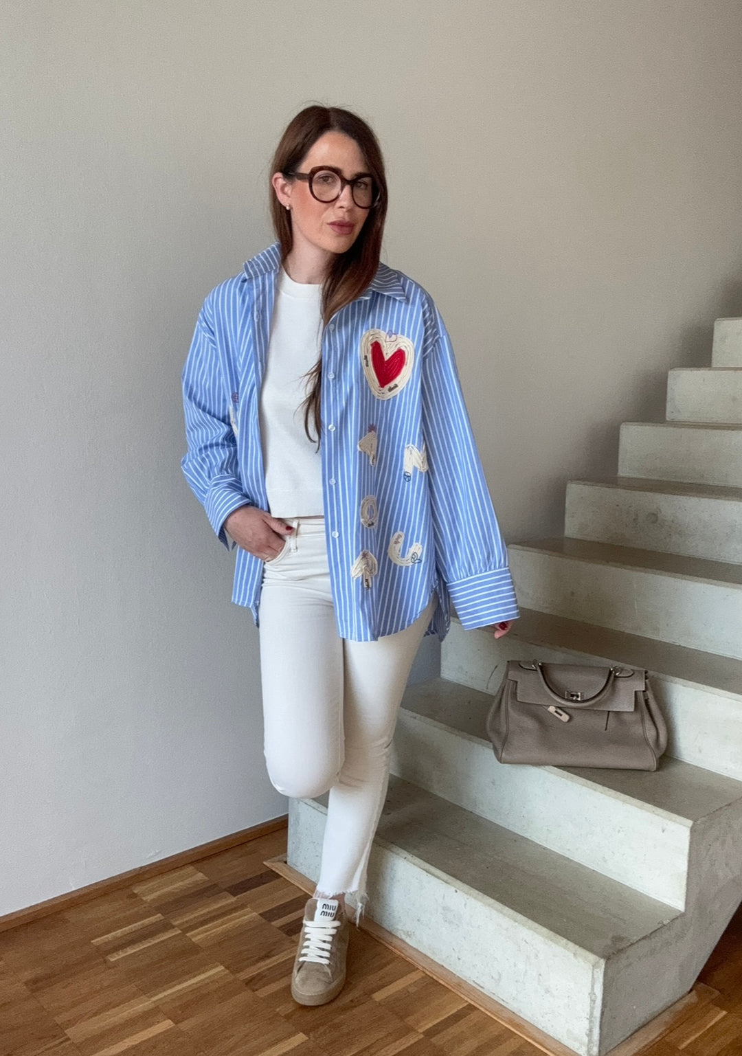 Bluse mit Print
