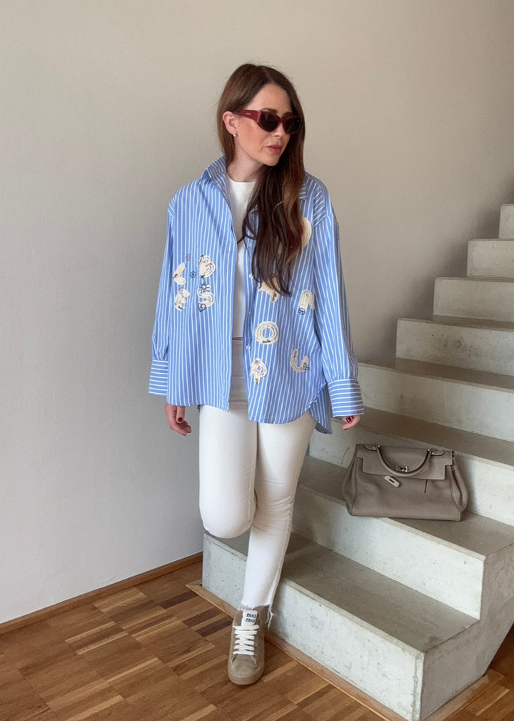 Bluse mit Print