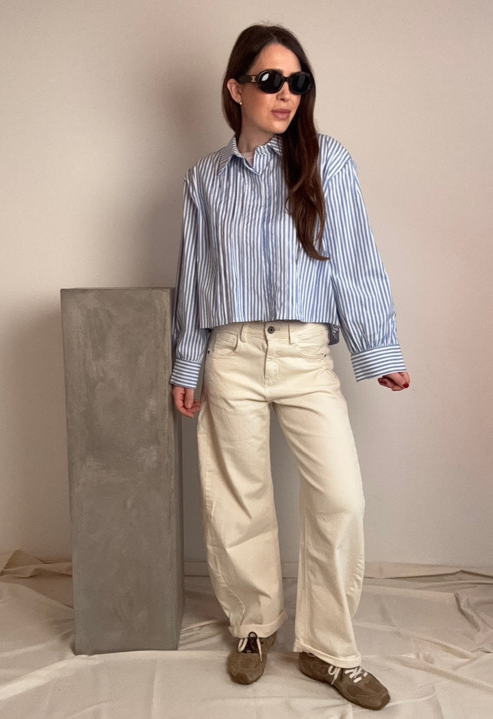 Bluse gestreift - Blau