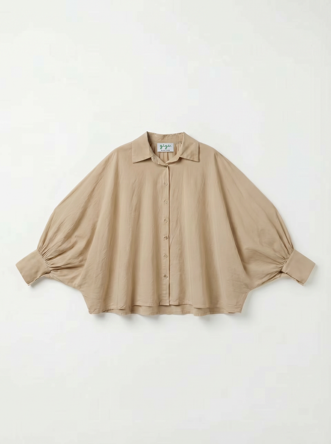 Weite Bluse - Beige