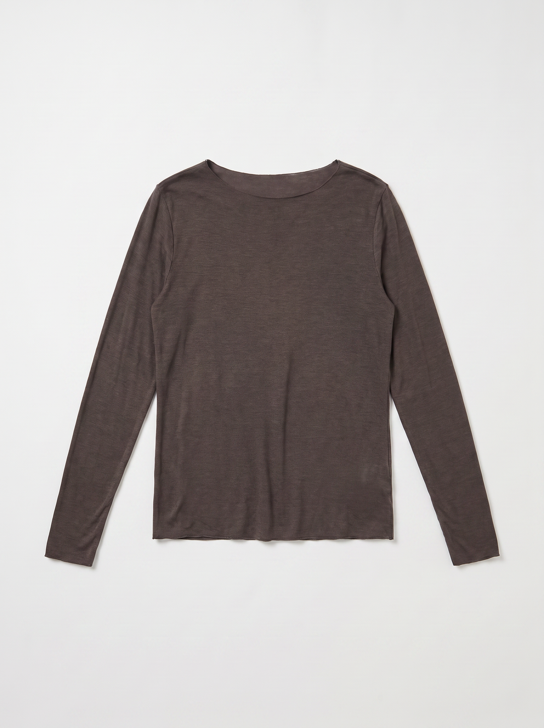 Shirt mit Kaschmir - Braun