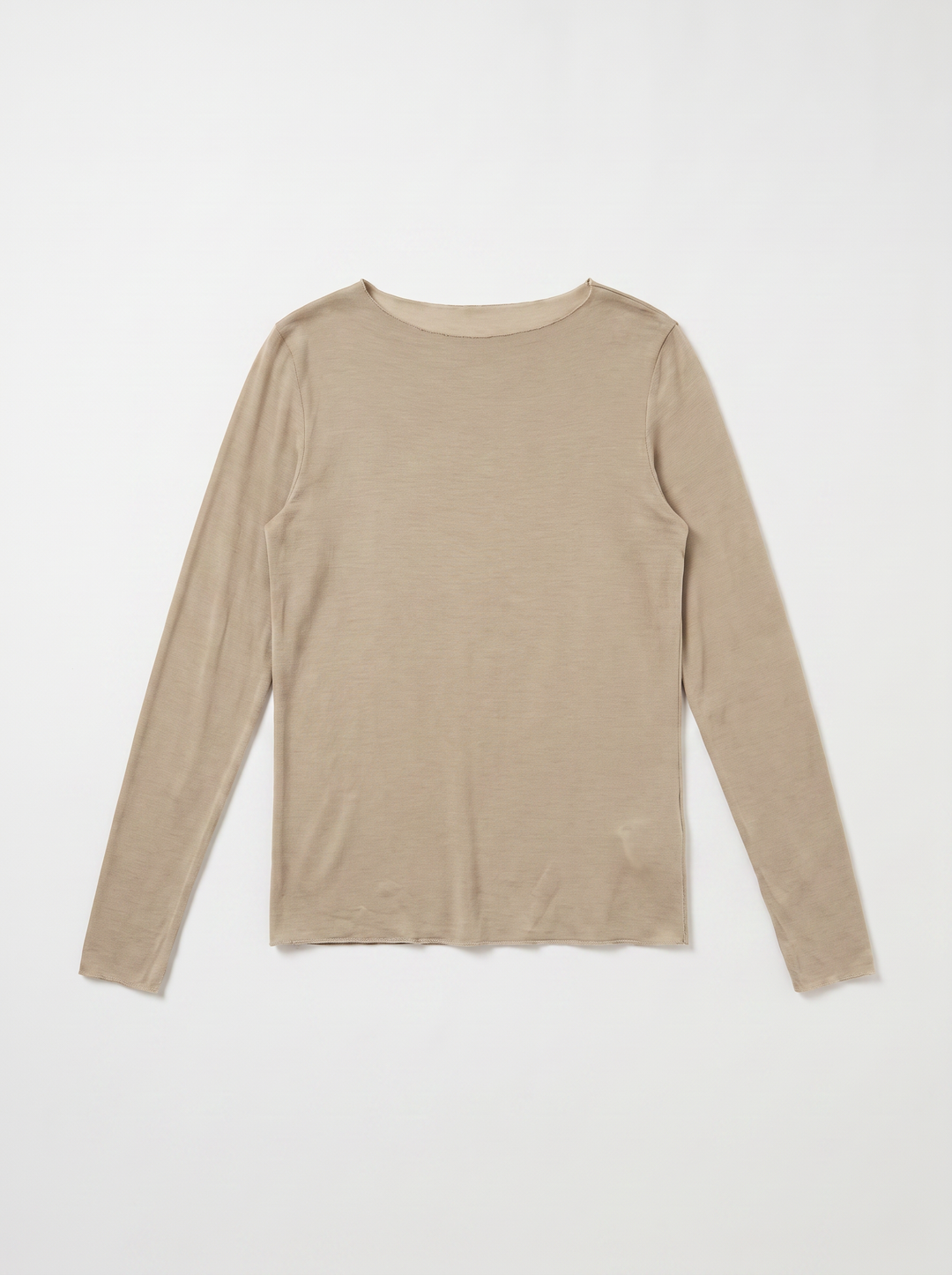 Shirt mit Kaschmir - Beige