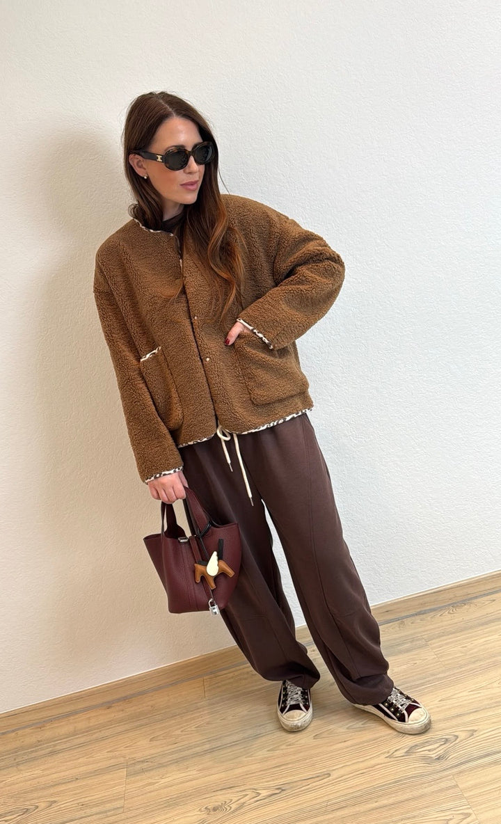 Teddyjacke - Beige