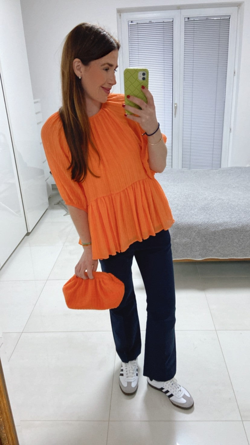 Bluse - Orange