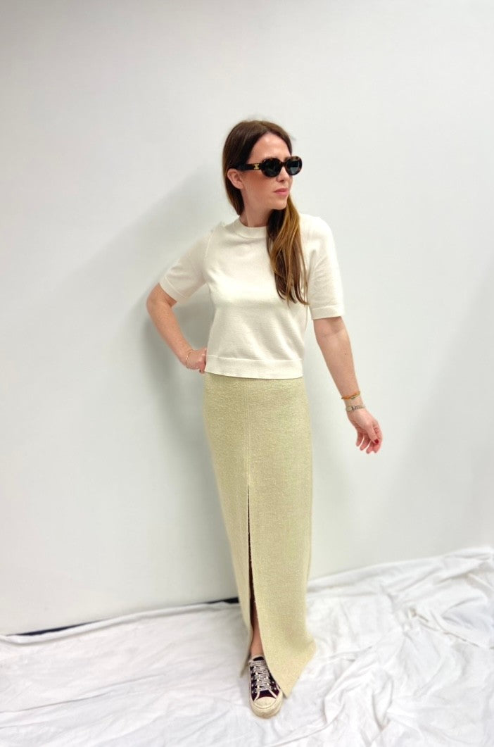 Gestrickter Pullover - Creme