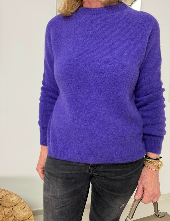 Alpaka-Pullover - Lila