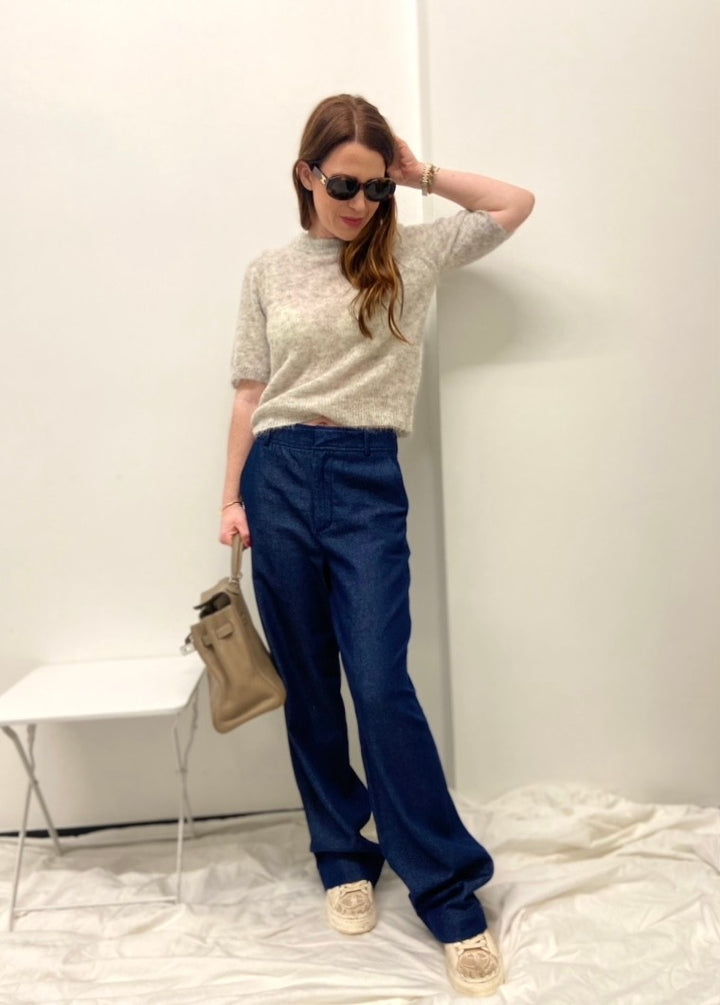 Weite Jeans mit Schubtaschen
