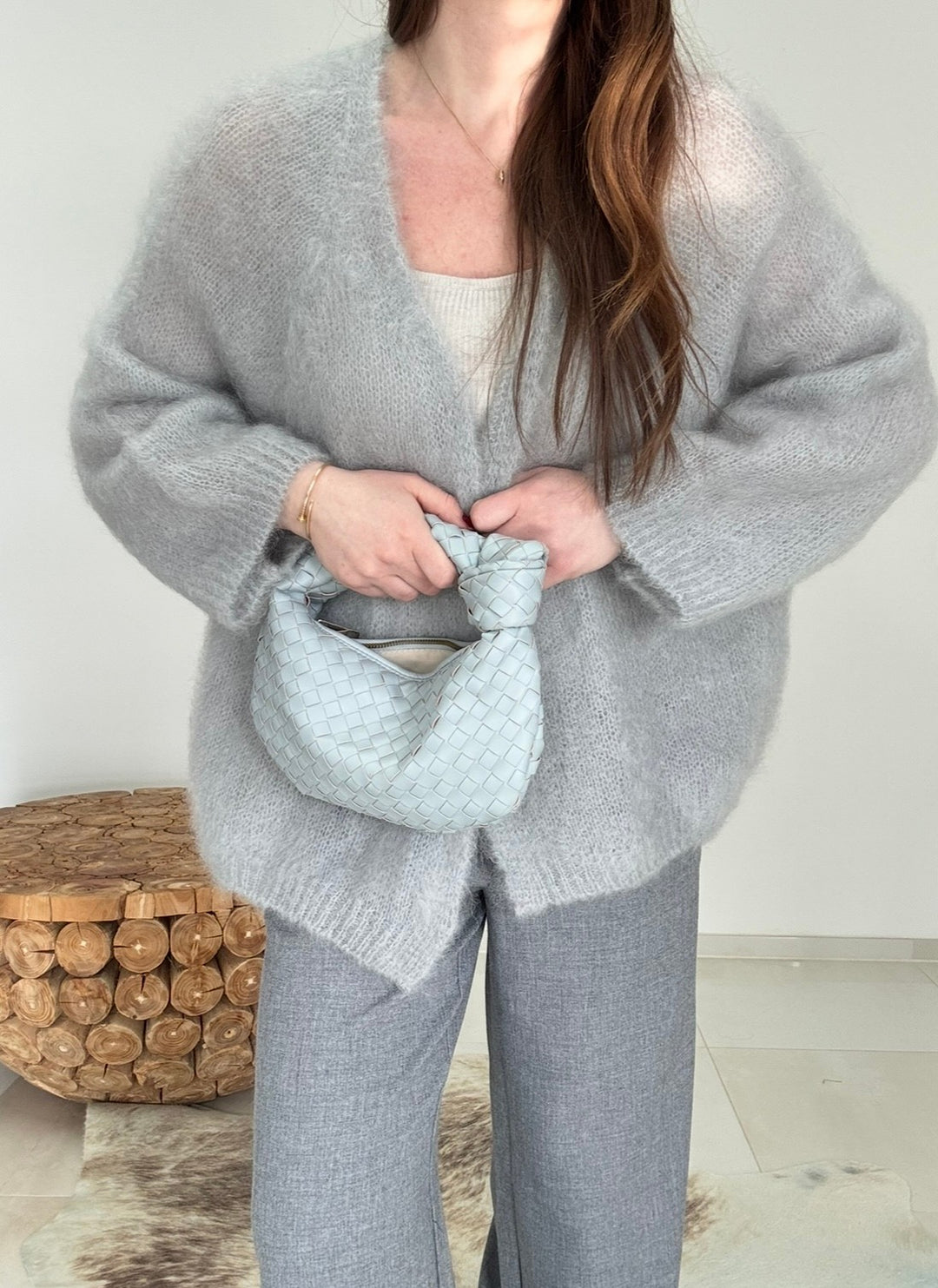 Mohair Cardigan - Grau