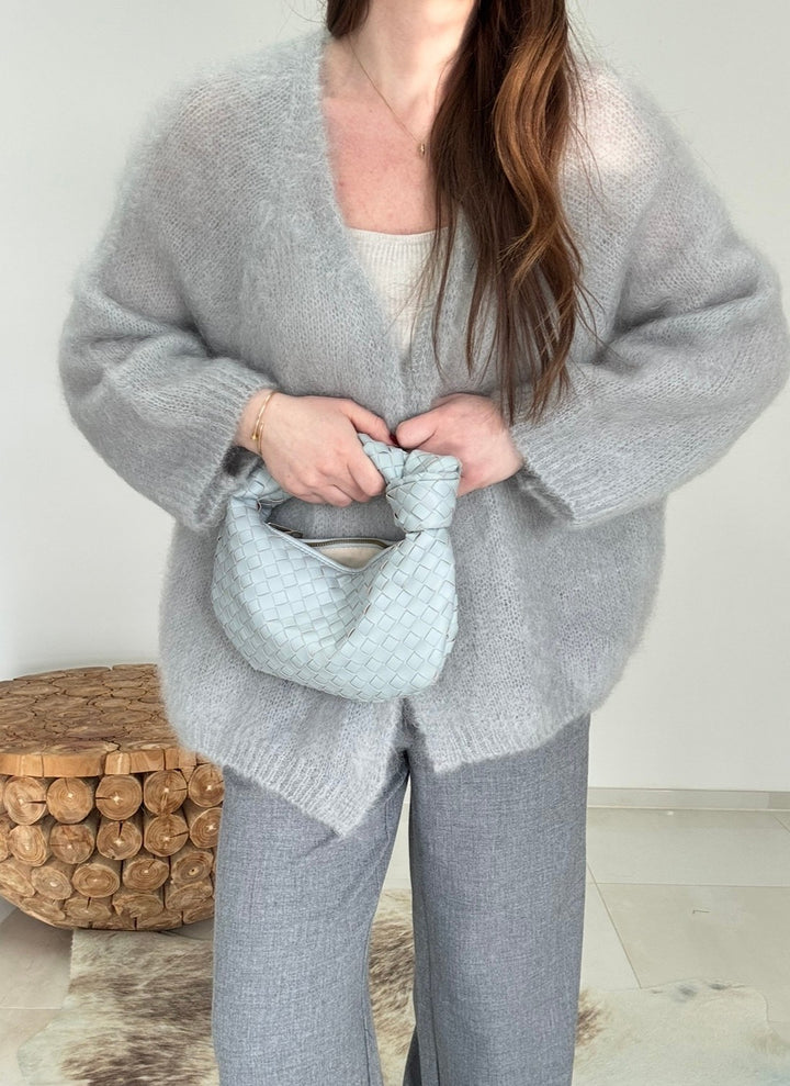 Mohair Cardigan - Grau