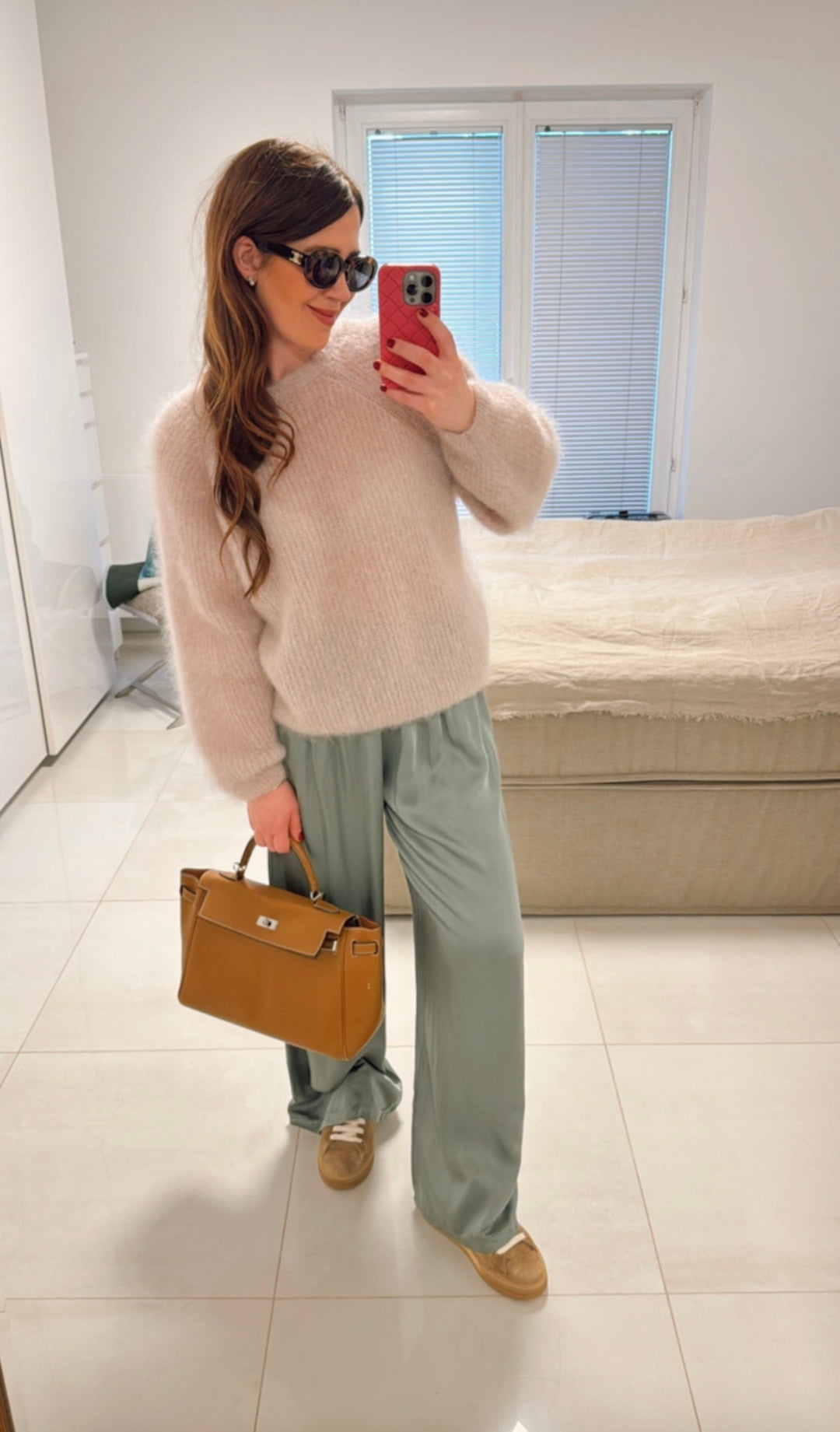 Wende-Mohairpullover - Beige