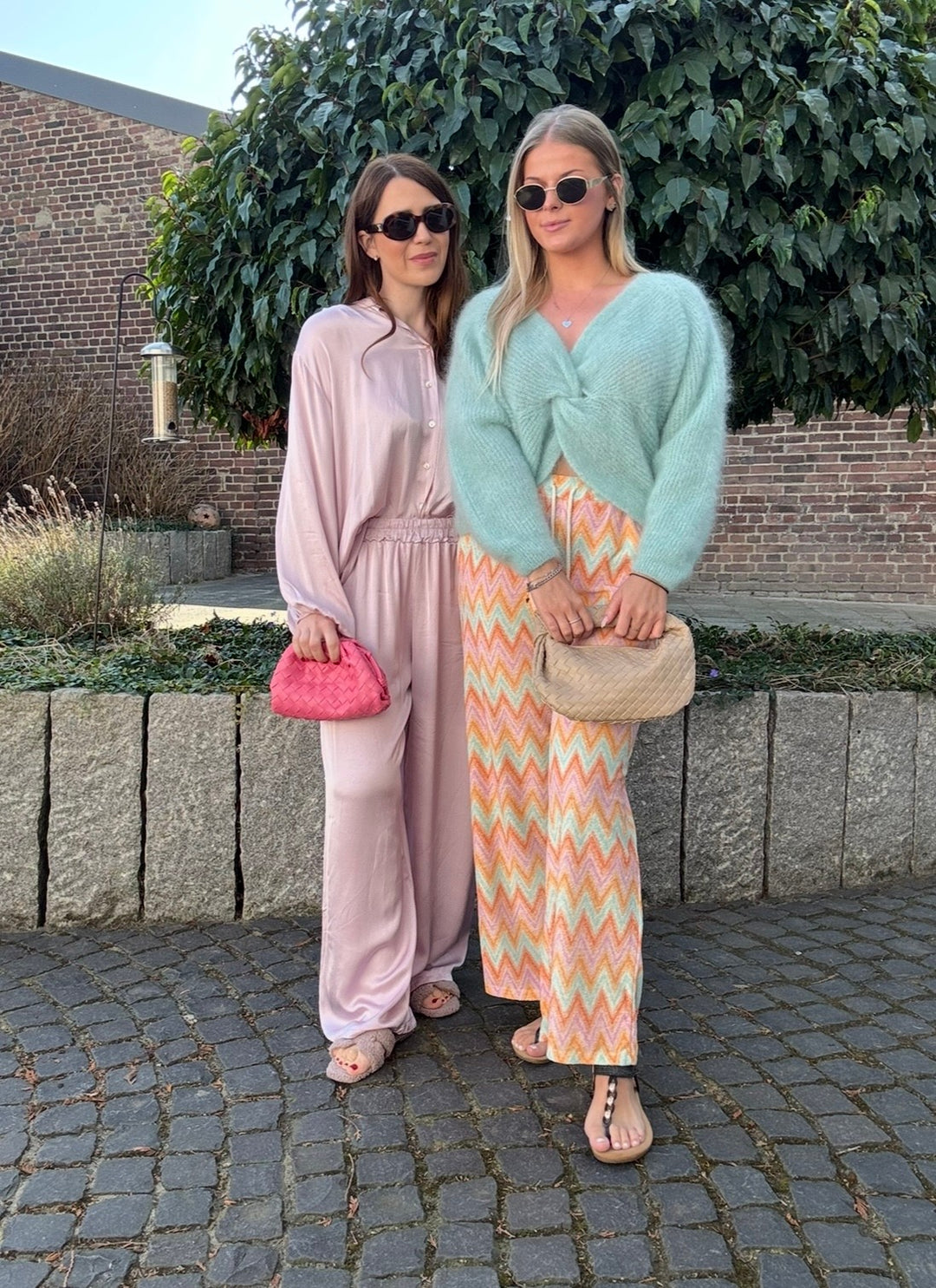 Wende-Mohairpullover - Salbei