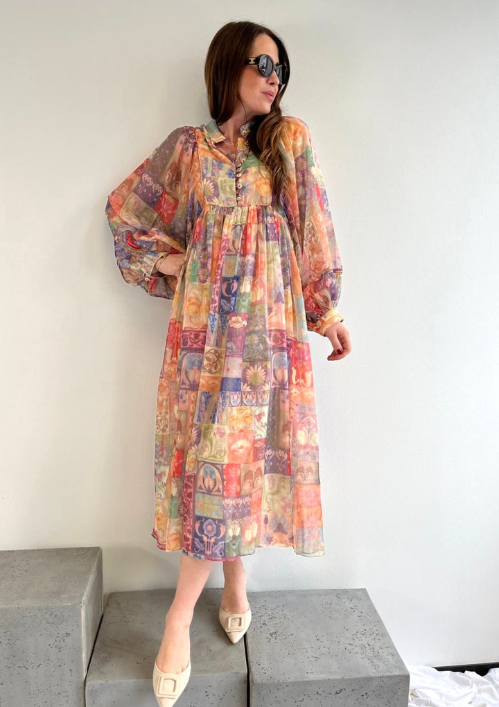 Maxi-kleid - Bunt