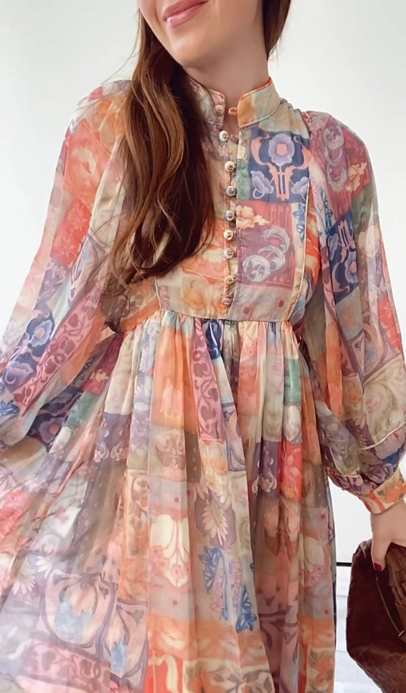 Maxi-kleid - Bunt