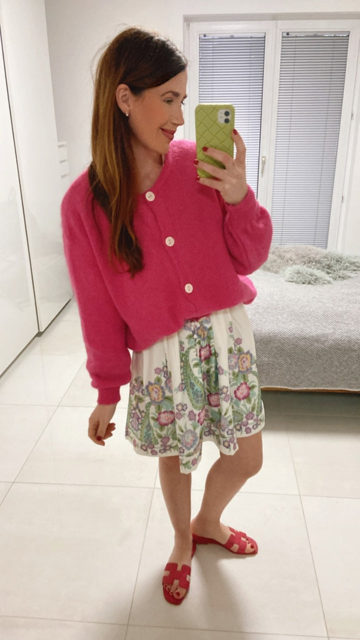 Verspieltes Kleid - Fuchsia
