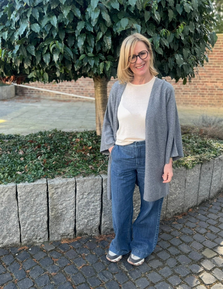 Strickjacke  - Grau