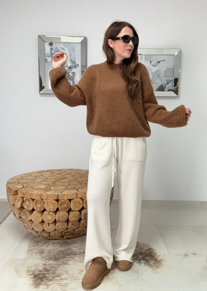 Alpaka Pullover "Sylt" - Braun