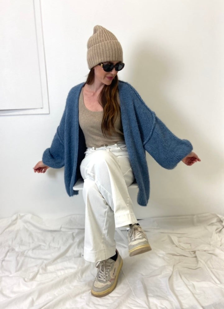 Strickjacke - Blau